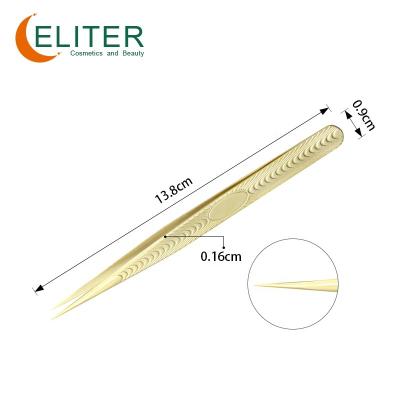 China Professional 0.03 ELITER Different Classic Tweezers Private Label Tweezers Amazon Amazon Hot Wholesale Stretch Eyelash Tweezers for sale