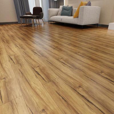 China Discontinued OAK Colour 12mm Indoor Laminated Floor Tile Roll Mdf Wooden Flooring for sale