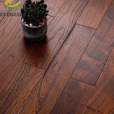 China Smooth White Oak T G Engineered Hardwood Flooring Red Black Brown Vintage for sale