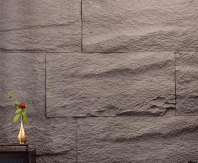 China Lightweight Industrial Style PU Faux Mushroom Stone Wall Panel for Interior Wall for sale