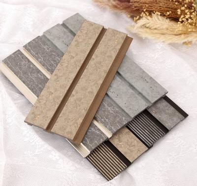 China Interior Decoration Fluted Wall Panels Wooden Grain Design and Textured Wooden Grains for sale