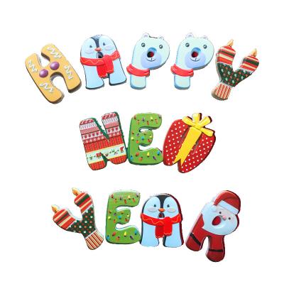 China New Year Decoration Resin Eco-Friendly Custom Lunar Art Material Magnetic Magnet Letters for sale