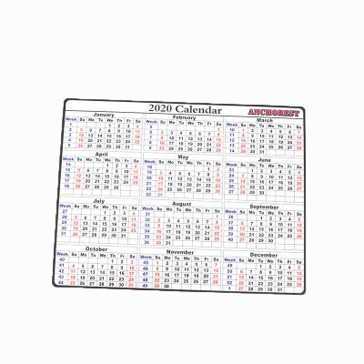 China 100% eco-friendly magnetic dry erase personalized strong absorption soft edge PVC rollable, writeable custom calendar for sale