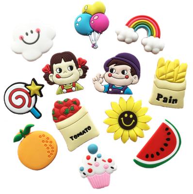 China Train Early Education Cartoon Rubber Kids Toys Dress Up Custom Fridge Magnet for sale