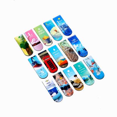 China Colorful Souvenir Customized Cartoon Advertising Magnet Bookmark Card for sale