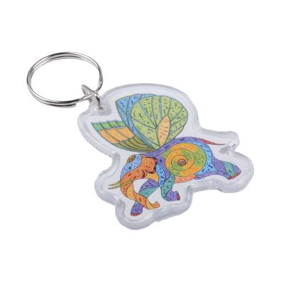 China Wholesale Custom Gift Acrylic Key Chain Printing New Acrylic Frosted Key Chain Key Chain for sale