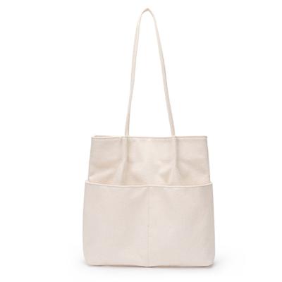 China Folding Black Ultrathin 100% Organic Cotton Shopping Bag Long Recycle Kitbag for sale