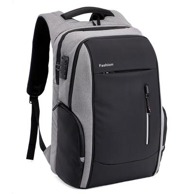 China With USB Fashion Large Capacity Thick Anti-theft Laptop Backpack with USB and Earphone Plug Strap Soft Shockproof Card Bag Computer Bag for sale