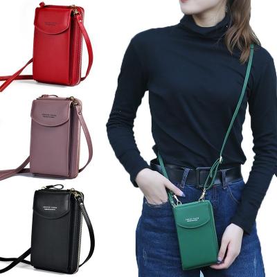 China Portable Long Women's Wallet Female Clips Tassel Coin Purse Card Holder PU Leather Female Leather Wallet PU Clutch Money Bag Wallets for sale