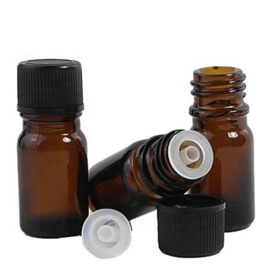 China 5ml Essential Oil Glass Pharmaceutical Amber Bottle With Clear Dropper Tamper CCT Cap for sale