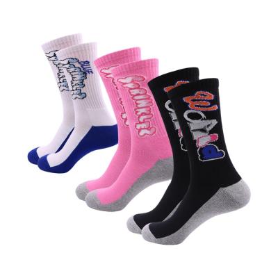 China Breathable Custom Super Elite Basketball Running Logo Sports Socks for sale