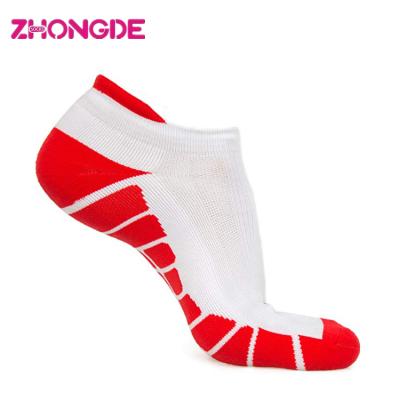 China Marathon Antibacterial Long Distance Sport Socks No-Show Hidden Comfort Running Socks for sale