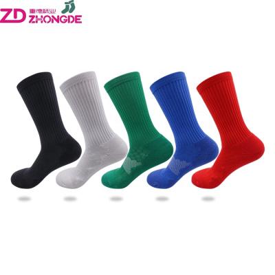 China Custom Design Crew Design Basketball Antibacterial Unique Breathable Compression Sporting Running Socks for sale