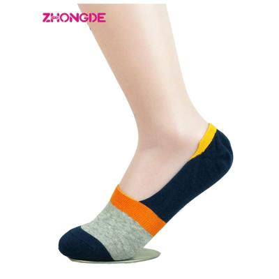 China 100% Antibacterial Premium Quality Cotton Socks Men's Show Sock Invisible Non Slip Non Slip Socks For Sale for sale