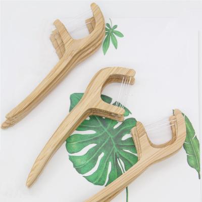 China Eco Friendly Biodegradable Custom Logo Floss Pick Tooth Pick Eco Friendly Zero Waste Floss for sale