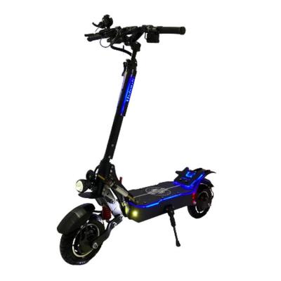 China Unisex Electric Scooter 2400w Motor Dual Suspension 10inch Foldable 52v 24ah Battery 65km/h Dual Suspension 10inch Commuting Scooter With Seat for sale