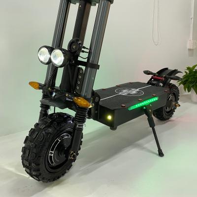 China Top Powerful Electric Scooter 11 Inch 8000w Unisex Dual Motor For Adult Max Speed ​​85KM/H 60V 40Ah Dual Battery Electric Scooter for sale