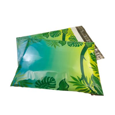 China Strong Adhesive In Stock Green Courier Delivery Bags Custom Poly Printing Plastic Mailing Packaging Bag /poly Mailer Mailer Bag Envelope for sale