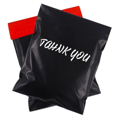 China Mailing Bag Custom Strong Adhesive Biodegradable Black Plastic Poly Clothes Mailing Envelope Polythene Courier Delivery Pouch Mailing Bags for sale