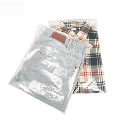 China LDPE Moisture Proof / Transparent Custom Zipper Bag Plastic Clothing Packaging Ziplock Clear Bags T-shirt Slider Ziplock Bags With Your Logo for sale