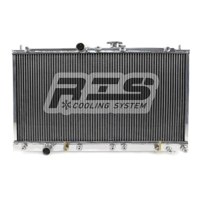 China Aluminum Alloy Radiator For Mitsubishi Galant VR-4 VR4 2Row Speed ​​Up Heat Dissipation 375*735*40mm 2Row for sale