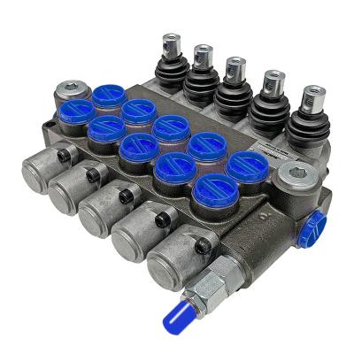 China Machinery Hydraulic System 40L/min 80L/min 120L/min Fow Hydraulic Directional Valve P40 Series Hydraulic Multi-way Directional Control Valve for sale