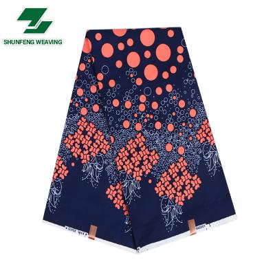 China Factory Custom Floral Animals Cotton Polyester Africa Wax Fabrics Anti-Static For Shirts Dress for sale