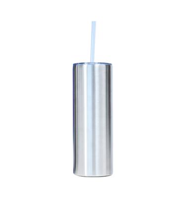 China Wholesale 20oz Disposable Stainless Steel Insulated Tumbler With Straw And Lid for sale