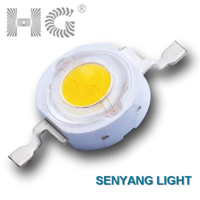 China 3 Watt InGaN Hg Warm White Diode Led 260-280LM Bridgelux 45mil Chip 2800-3000K High Power Led for sale