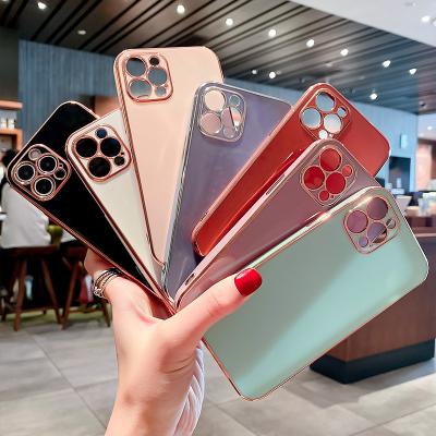 China Shockproof luxury gorgeous glitter mirror tpu camera protection sublimation mobile phone electroplating shiny bags for iphone 13 pro for sale