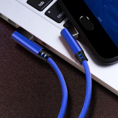 China Double Speed ​​Elbow USB Cloth Charging Data Line Fast Charging 2.4A Nylon Type-C Wholesale USB Mobile Phone Accessories Data Cables for sale