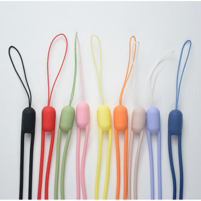 China Lanyard Mobile Phone Chain U Disk Water Detachable Cup Elastic Healthy Lanyard Short Wrist Band Cell Phone Lanyard Color Silicone Lanyard Mobile Phone Lanyard for sale