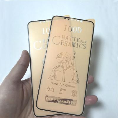 China High Quality Anti-fingerprint 100D Game 100D Clear Shockproof Frosted Ultra Thin Ceramic Film Phone Screen Protector For iPhone 12 Pro Max for sale