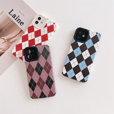 China High Quality Luxury Leather Shockproof Camera Bumper Cover TPU Skin Stick Cool Cell Phone Bags For iphone 13 Cases for sale