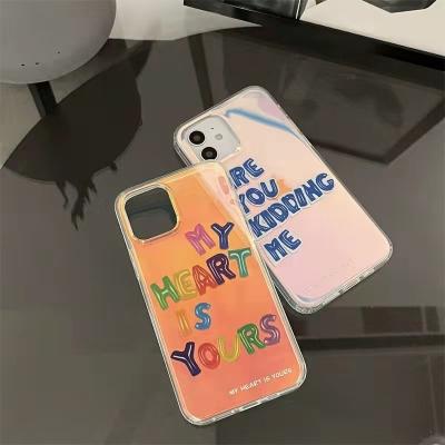 China cute Anti-drop IMD sublimated blank pattern customize laser color transparent soft tpu cell phone bags for iphone 13 max pro for sale