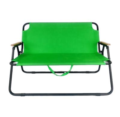 China Minimalist folding chair, outdoor double chair, metal folding outdoor chair for sale