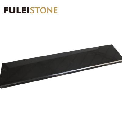 China Customized Modern Polished Natural Solid Black Granite Door Sill for sale