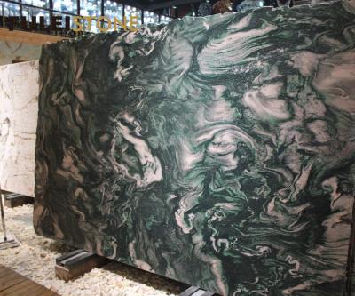 China wall & Floor beautiful nowy green granite Ect decoration luxury stone price for top grade decoration for sale