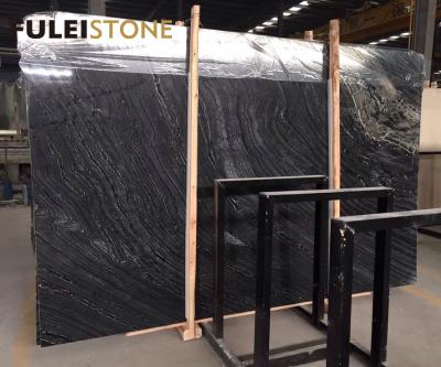 China High quality modern natural wood grain marble slab black wood color vein antiqued marble stone for sale for sale