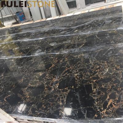 China Modern Athens black and gold popular black portoro marble slab marble price on sale for sale