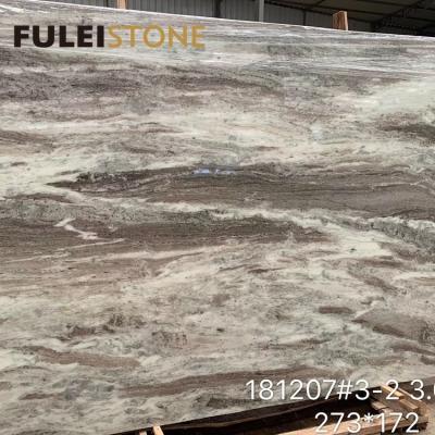 China Polished Marble And Modern Indian Satin Fantasy Brown Leather Finish for sale