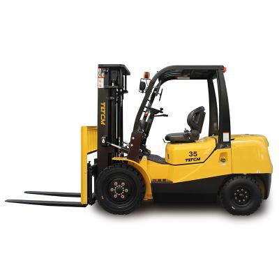 China High Efficiency 3.5 Ton Japanese Engine Diesel Forklift Truck Economical 4 Wheel Forklift With Side Shifting Fork Positioner For Multi-Stage Forkl for sale