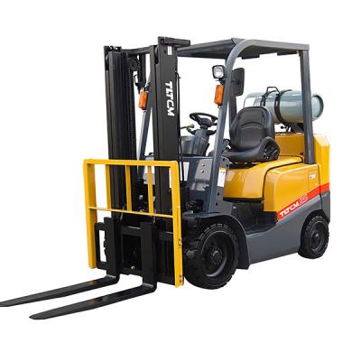 China Building Material Shops 2.5 Ton Gasoline Forklift Truck With LP Gas Engine CE Certification Truck Manufacturer Factory Sale Directly for sale