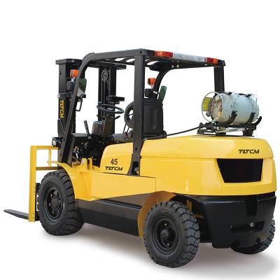 China Building Material Shops 2023 Supplier 4.5 Ton Lpg Forklift 5 Ton Gas /Lpg Petrol Gas Top Forklift for sale