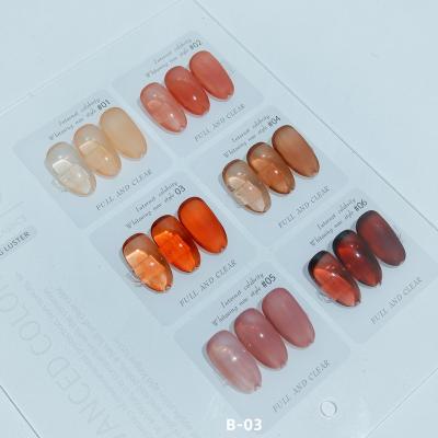 China Nail Salon DIY Nail Art Factory Supply 6 Colors Set Milky Nude Pink Color Base Gel Nail Polish Soak Off Led UV Gel Polish for sale