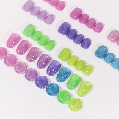 China Eco-Friendly Neon Nail Gels Supplier 8 Colors Fluorescent Luminous Nail Gel Polish Glow In Soak Off Gel Nail Polish for sale