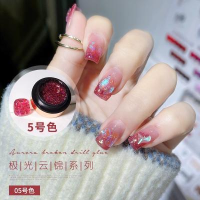 China Nail Art Beauty Nail Laser Amber Yunjin Diamond Broken Glue, Reflective Glue, Nail Gel LED UV Nail Art Gel Polish For Nails for sale