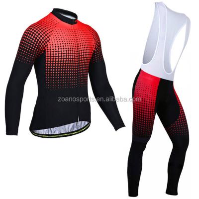 China Breathable Winter Cycling Jersey Tops Sets Bike Jersey Sportswear Tracksuits for sale