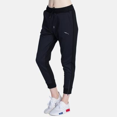 China Wholesales Breathable Fashion Design Elastic Waistband With Drawstring Rope Ladies Pants Women Sweater Casual Pants for sale