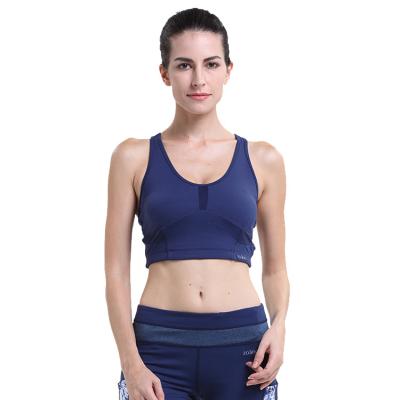 China High Quality Breathable Sexy Women Detachable Cup Bra Yoga Push Up Ladies Mesh Sports Cross Back Bra for sale